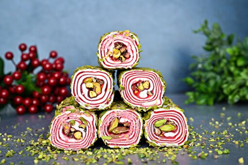 Tadım Dünyası File Fıstıklı Narlı Special Sarma Türk Lokumu 500 gr. ürün görseli