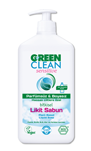 Picture of U Green Clean Sensitive Liquid Soap - 500 Ml - Unscented (With Dispenser)