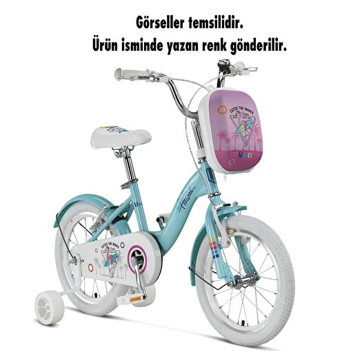 Ümit 1625 Hawaı Çantalı Kız Çocuk Bisikleti 16 Jant Sky Blue. ürün görseli