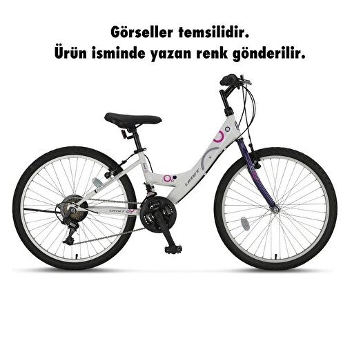 Ümit 2400 Colorado Kadın Dağ Bisikleti 357H V 24 Jant 21 Vites Turuncu Pembe. ürün görseli
