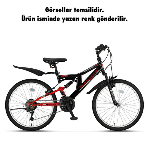 Ümit Bisiklet 2429 Blackmount V 24 İnç 21 Vites Dağ Bislikleti  Siyah-Sarı . ürün görseli