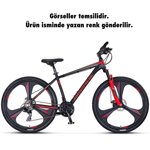 Ümit Bisiklet 2756 Accrue 2D  27,5 İnç 21 Vites Dağ Bisikleti Antrasit-Kırmızı. ürün görseli