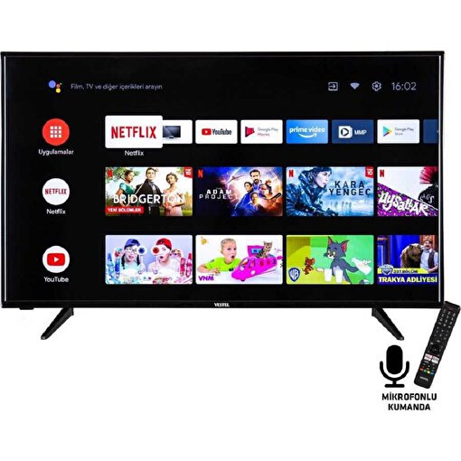 Vestel 43UA9520 4K Ultra HD 43" 109 Ekran Uydu Alıcılı Android Smart LED TV. ürün görseli