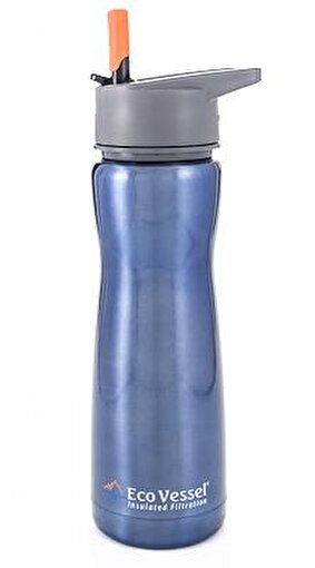 Eco Vessel Aqua Vessel Insulated Filtre Bottle Termos 0.50 Litre-MAVİ. ürün görseli