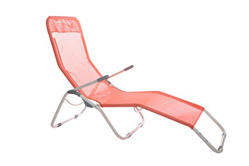 Andoutdoor Tumbona Katlanır Şezlong-Kırmızı. ürün görseli
