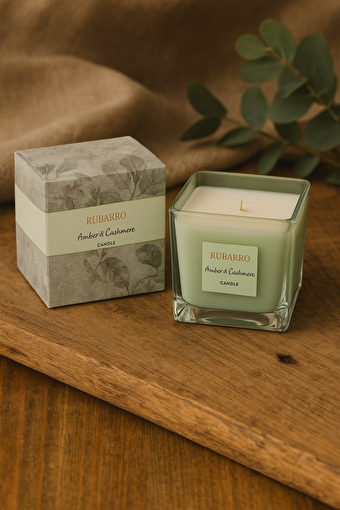 Picture of Rubarro Amber & Cashmere Scented Candle 200 g