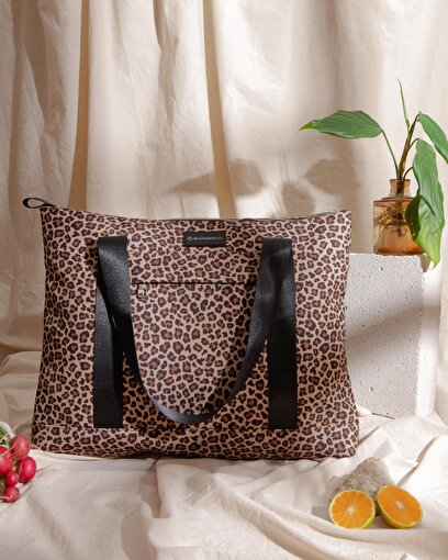 Earthy Leopard Tote Bag/ Omuz Çantası		. ürün görseli