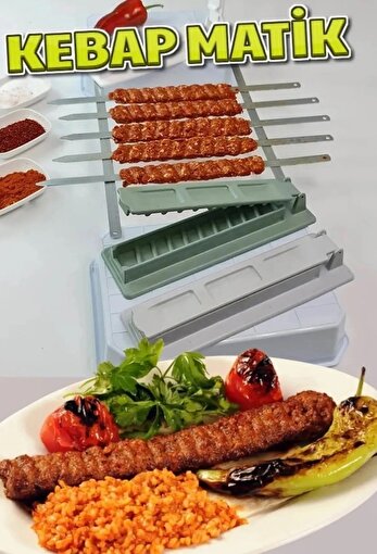 Saint Belisama Kebapmatik Adana Urfa Kebap Kalıbı Aparatı Pratik Hızlı Kebap Makinesi. ürün görseli