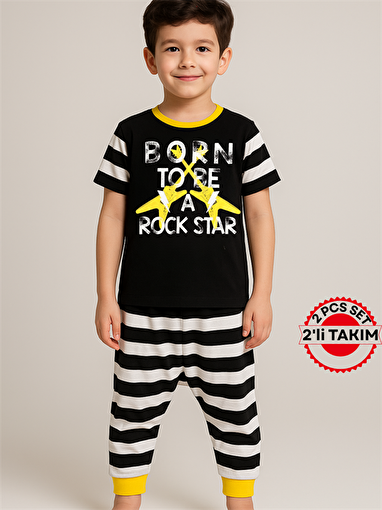 Picture of Casabony Rocker Striped Capri + T-shirt Set 3 Years