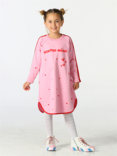 Picture of Casabony Winter Mood Pink Thick Girl Dress 3 Years