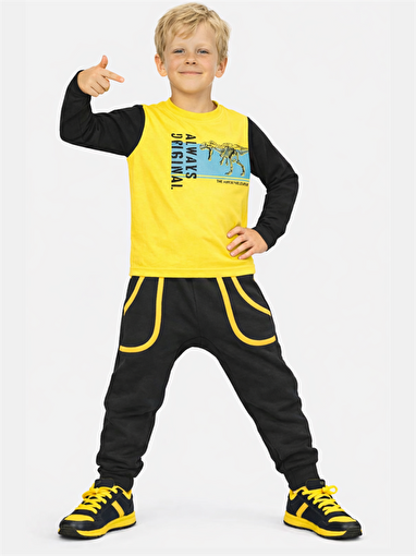 Picture of Casabony Original Dino Pantolon + T-shirt Takım  3 YAŞ