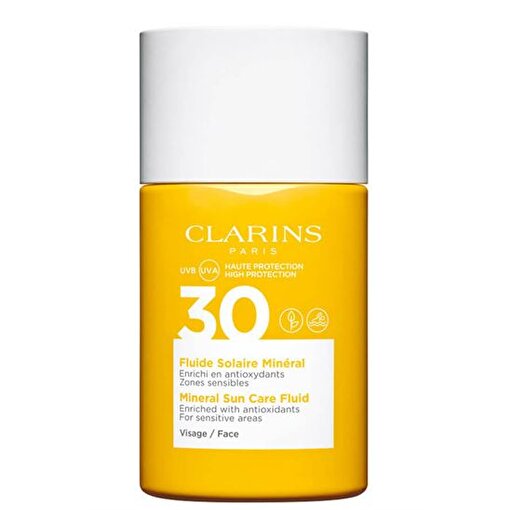 Clarins Mineral Sun Care Fluid SPF 30 for Face 30 ml Güneş Kremi. ürün görseli