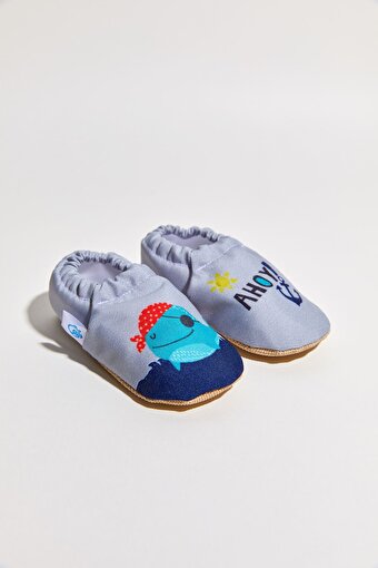 Dudino Kids Footwear,1C82A409,Twin Walk Desenli Bebek Ayakkabısı-Ahoy,First Steps. ürün görseli
