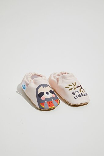 Dudino Kids Footwear,1C82A411,Twin Walk Desenli Bebek Ayakkabısı-Cutie Sloth,First Steps. ürün görseli