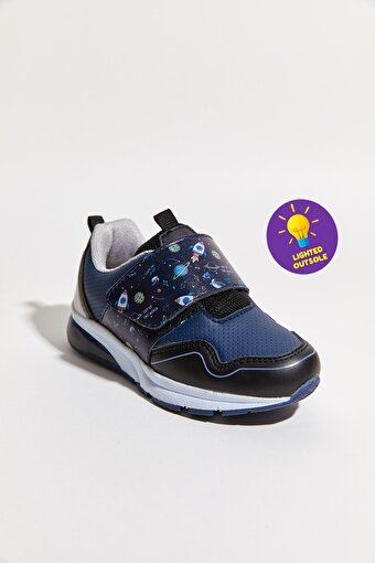 Dudino Kids Footwear,2C51B404,Goya Rahat Taban Işıklı Çocuk Sneaker-Space,Sneakers. ürün görseli