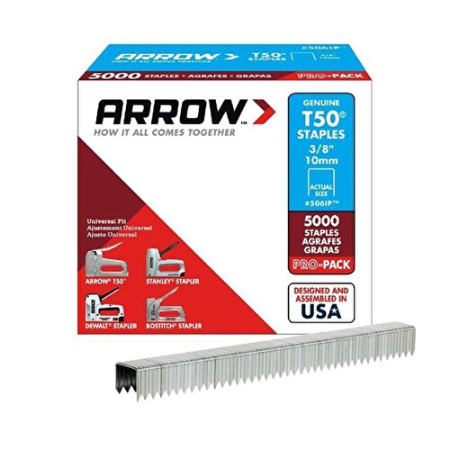 Arrow AR5061P 10mm 5000 Adet Profesyonel Zımba Teli . ürün görseli