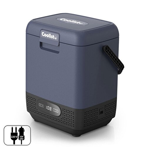 Coolist CLK12 12/24Volt/ 220Volt 12 Litre Taşınabilir Kompresörlü Oto Buzdolabı. ürün görseli