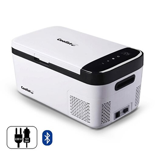 Coolist CLK15B 12/24Volt/ 220Volt 15 Litre Kompresörlü Bluetooth Bağlantılı Oto Buzdolabı. ürün görseli
