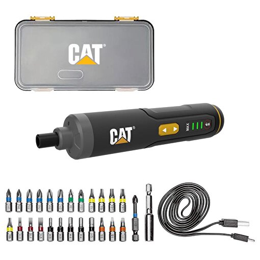 CAT DX1110 3.6Volt/1.5Ah. Li-ion Akıllı Şarjlı Tornavida + 26 adet Bits Uç. ürün görseli