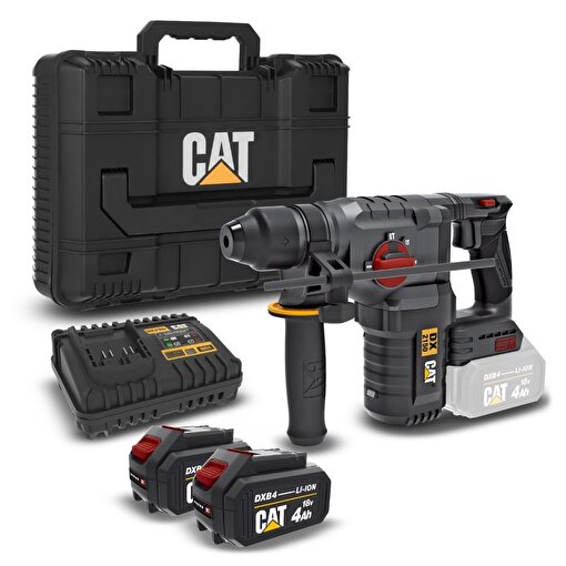 CAT DX2150 18Volt/4.0Ah 2.8J Li-ion Çift Akülü Kömürsüz Profesyonel SDS-Plus Kırıcı/Delici. ürün görseli