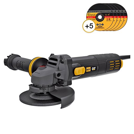 CAT DX37P 750Watt 115mm Profesyonel Avuç Taşlama + 5 Adet Metal Kesme Taşı . ürün görseli
