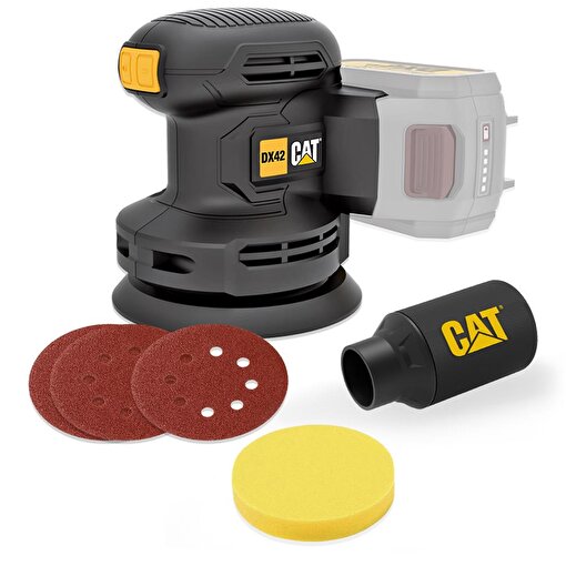 CAT DX42B 18Volt 125mm Profesyonel Devir Ayarlı Eksantrik Zımpara (Akü Dahil Değildir). ürün görseli