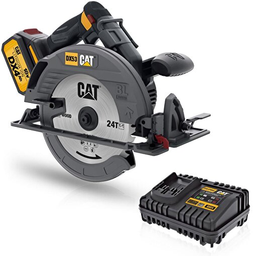 CAT DX53 18Volt 4.0Ah 185mm Kömürsüz Profesyonel Daire Testere. ürün görseli