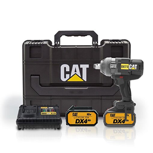 CAT DX73 18Volt 4.0 Ah. Çift Akülü 1700/2100Nm Kömürsüz Profesyonel Şarjlı Somun Sıkma. ürün görseli