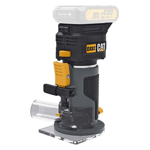 CAT DX82B 18Volt Şarjlı Kömürsüz 6mm Devir Ayarlı Profesyonel Avuç İçi El Frezesi Formika Tıraşlama (Akü Dahil Değildir). ürün görseli
