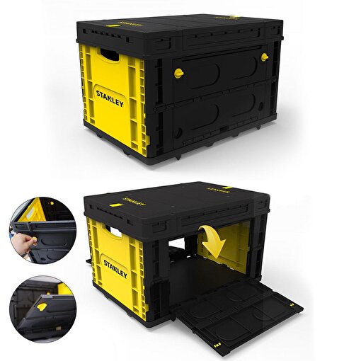 STANLEY FB533L 25Kg Katlanır Kapaklı Çok Amaçlı Taşıma Sepeti. ürün görseli