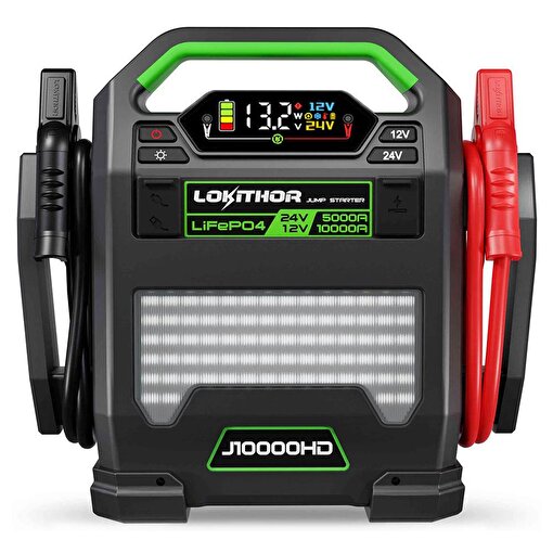 Lokithor J10000HD 12V/24V 10.000Amp LiFePO4 Akıllı Akü Takviye + Powerbank + Led Lamba. ürün görseli