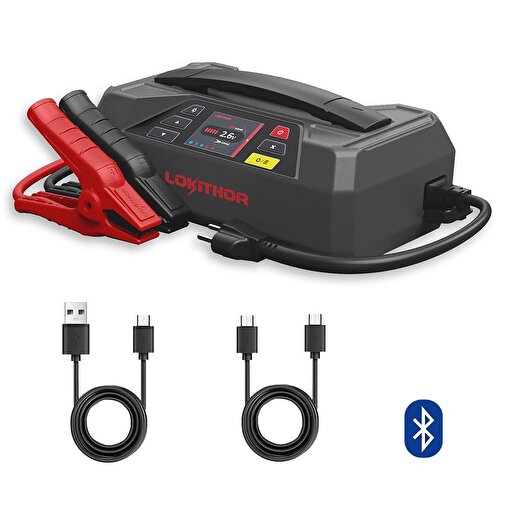 Lokithor JTC4250 12V/220V 4250Amp LiFePO4 Akıllı Akü Test + Akü Takviye + Akü Şarj Cihazı. ürün görseli