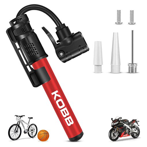 KOBB KB2203 87 PSI Bisiklet Lastik Şişirme Taşınabilir Mini El Pompası + Bisiklet Montaj Aparatı. ürün görseli