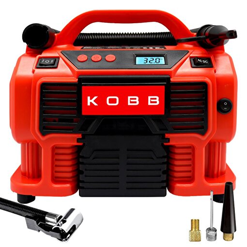 KOBB KB300 12Volt/220Volt 160 PSI Dijital Basınç Göstergeli Lastik & Yatak Şişirme Pompası. ürün görseli