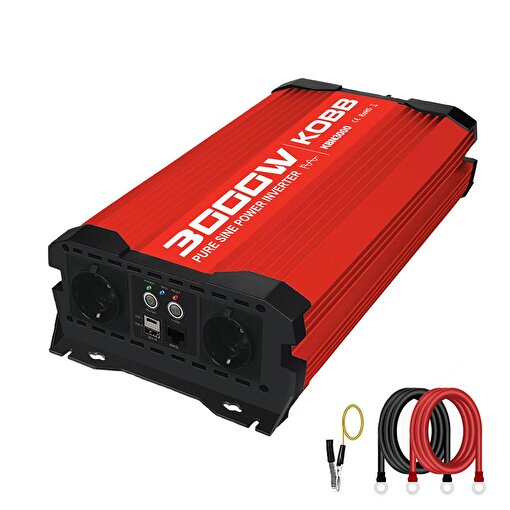 KOBB KBN3000 12V/220V 3000Watt Tam Sinüs Dönüştürücü İnvertör. ürün görseli