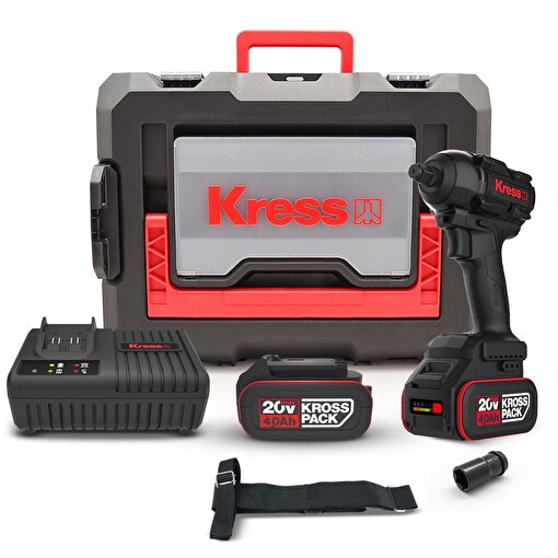 Kress KH275 20Volt/4.0Ah Li-ion Çift Akülü 500Nm Kömürsüz Profesyonel Şarjlı Somun Sıkma. ürün görseli