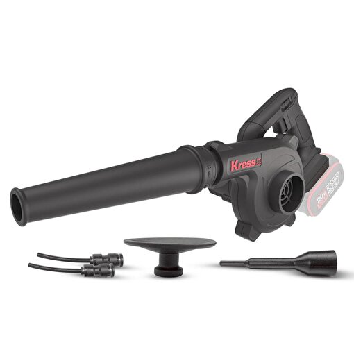 Kress KUF30.9 20Volt Profesyonel Devir Ayarlı Üfleyici + 5 Parça Aksesuar (Akü Dahil Değildir). ürün görseli