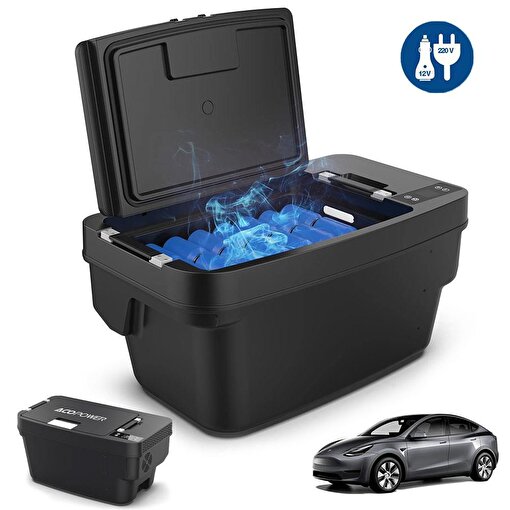 Acopower T35 12/24Volt 33Litre Tesla Model Y ile Uyumlu Kompresörlü Outdoor Oto Buzdolabı. ürün görseli