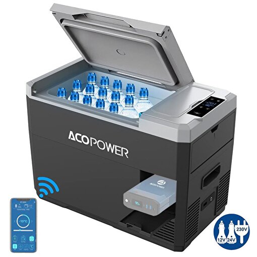 Acopower V28 12/24/220Volt 28Litre Kompresörlü Outdoor Oto Buzdolabı (Akü Dahil Değildir). ürün görseli