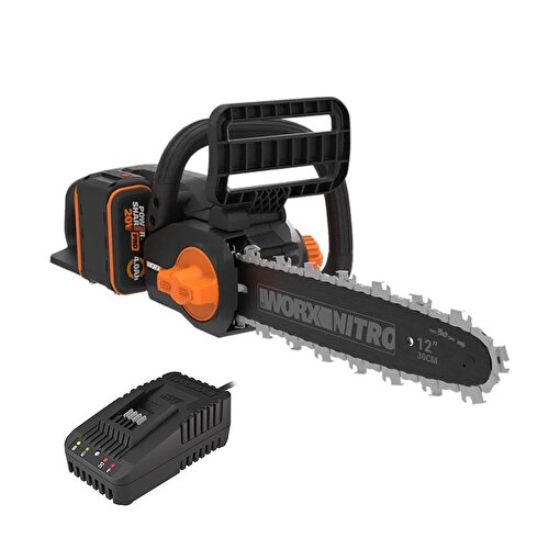 WORX WG350E 20Volt 4.0Ah Li-ion 30CM Profesyonel Şarjlı Kömürsüz Zincirli Testere. ürün görseli