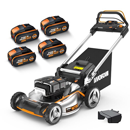 WORX WG761E 80Volt 4.0Ah. Li-ion 51cm Profesyonel Kömürsüz Şarjlı Çim Biçme. ürün görseli
