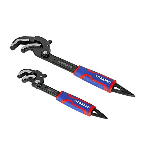 WORKPRO WP202574 2 Parça Otomatik Kilitlemeli Çok Fonksiyonlu Profesyonel Boru Anahtarı/ Levye Seti. ürün görseli