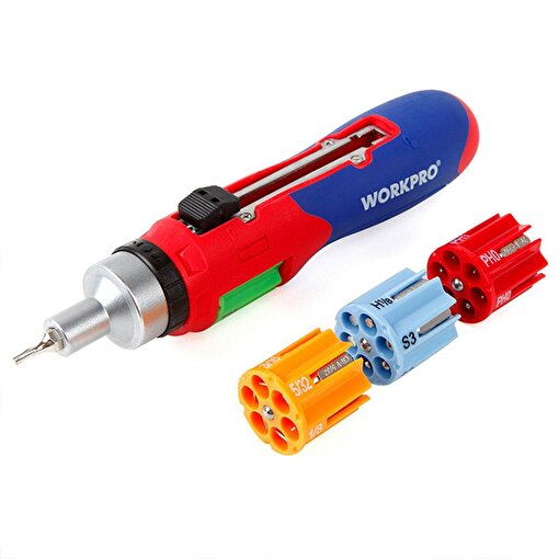 WORKPRO WP221056 24 Parça Profesyonel CR-V Cırcırlı Bits Tornavida Seti . ürün görseli
