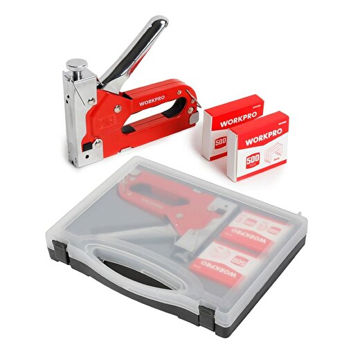 WORKPRO WP223005 3 IN 1 4-14mm Profesyonel Mekanik Zımba ve 14mm Çivi Tabancası + 1500 Adet Zımba/Çivi. ürün görseli
