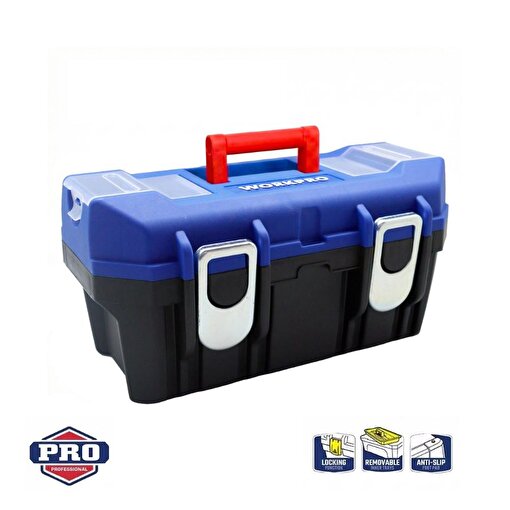WORKPRO WP283018 22’’ Metal Kilitli Plastik Takım Çantası. ürün görseli