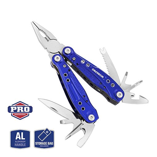 WORKPRO WP382003 15 IN 1 Çok Fonksiyonlu Profesyonel Pense Seti + Taşıma Kılıfı. ürün görseli