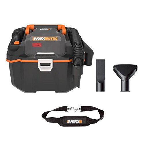 WORX WX031.9 20Volt 200W/16Kpa Li-ion Kömürsüz Flexi Esnek Hortumlu Islak/Kuru Süpürge & Üfleme (Akü Dahil Değildir). ürün görseli