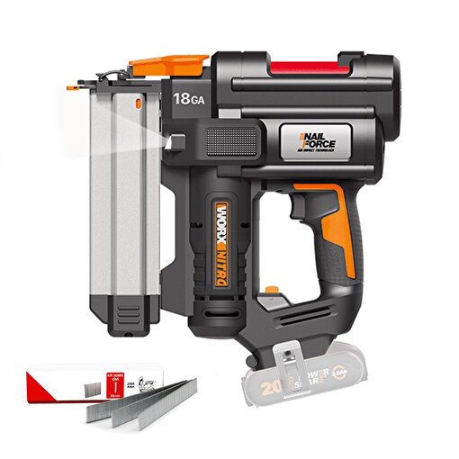 WORX WX842.9 20Volt 15-50mm Profesyonel Şarjlı Çivi Çakma Makinesi + 2700 Adet Yedek Çivi (Akü Dahil Değildir). ürün görseli