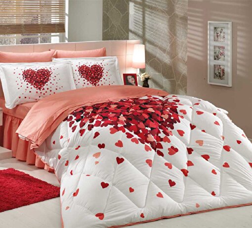Picture of Hobby Juana Red - Poplin Double Sleeping Set