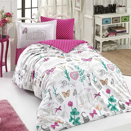 Picture of Hobby Rossella Fuchsia - Poplin Studio Duvet Cover Set